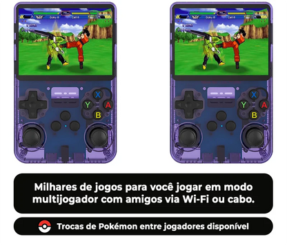 Console R36S™ - 17.500 Jogos de 20+ Consoles